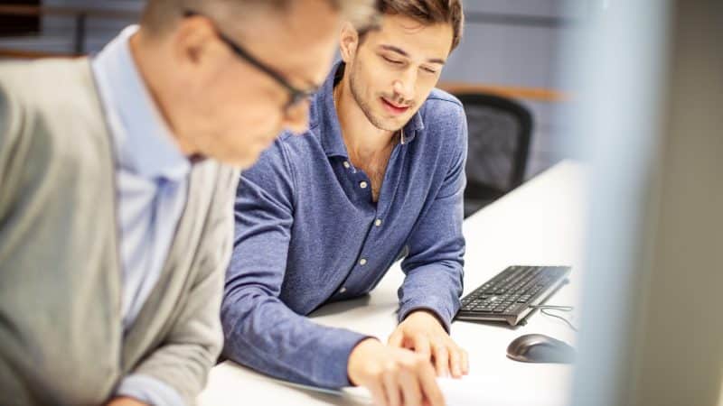 Besprechung im Büro