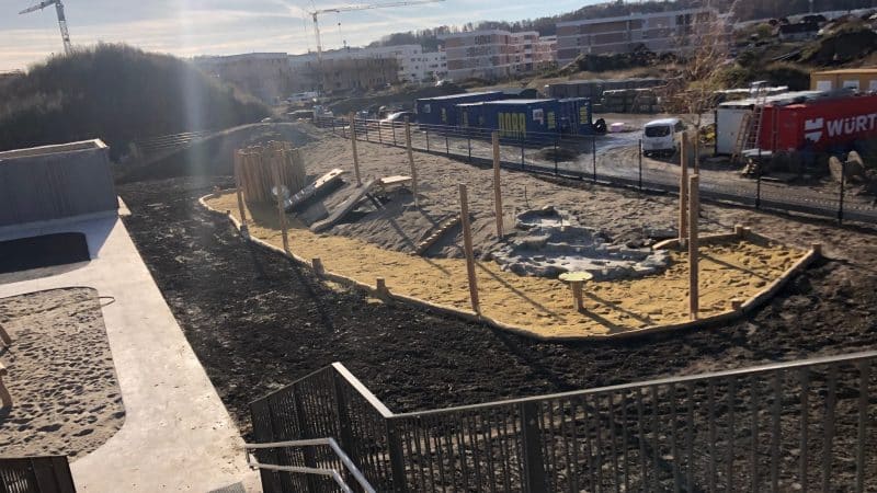 Neubau der Außenanlage Kindergarten Pichling
