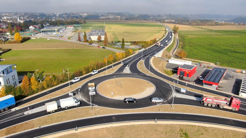 Kreisverkehr in Sierning